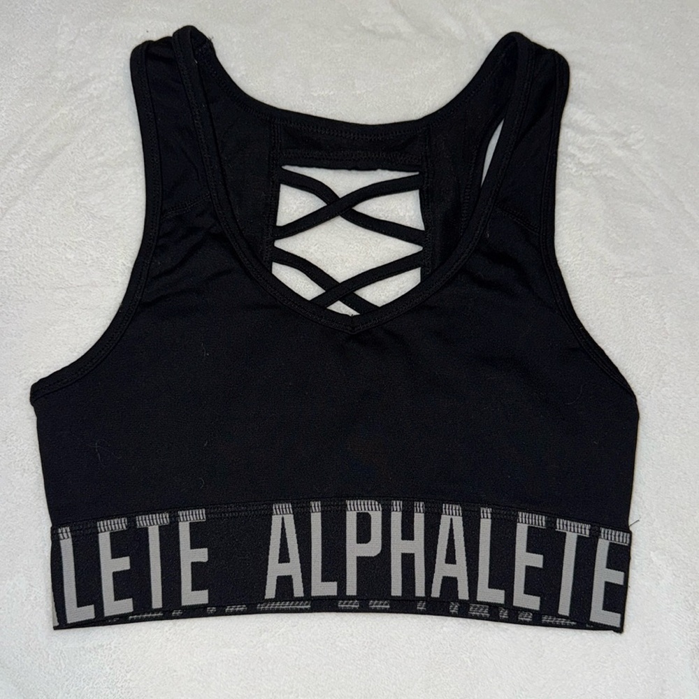 Black Alphalete Sports Bra